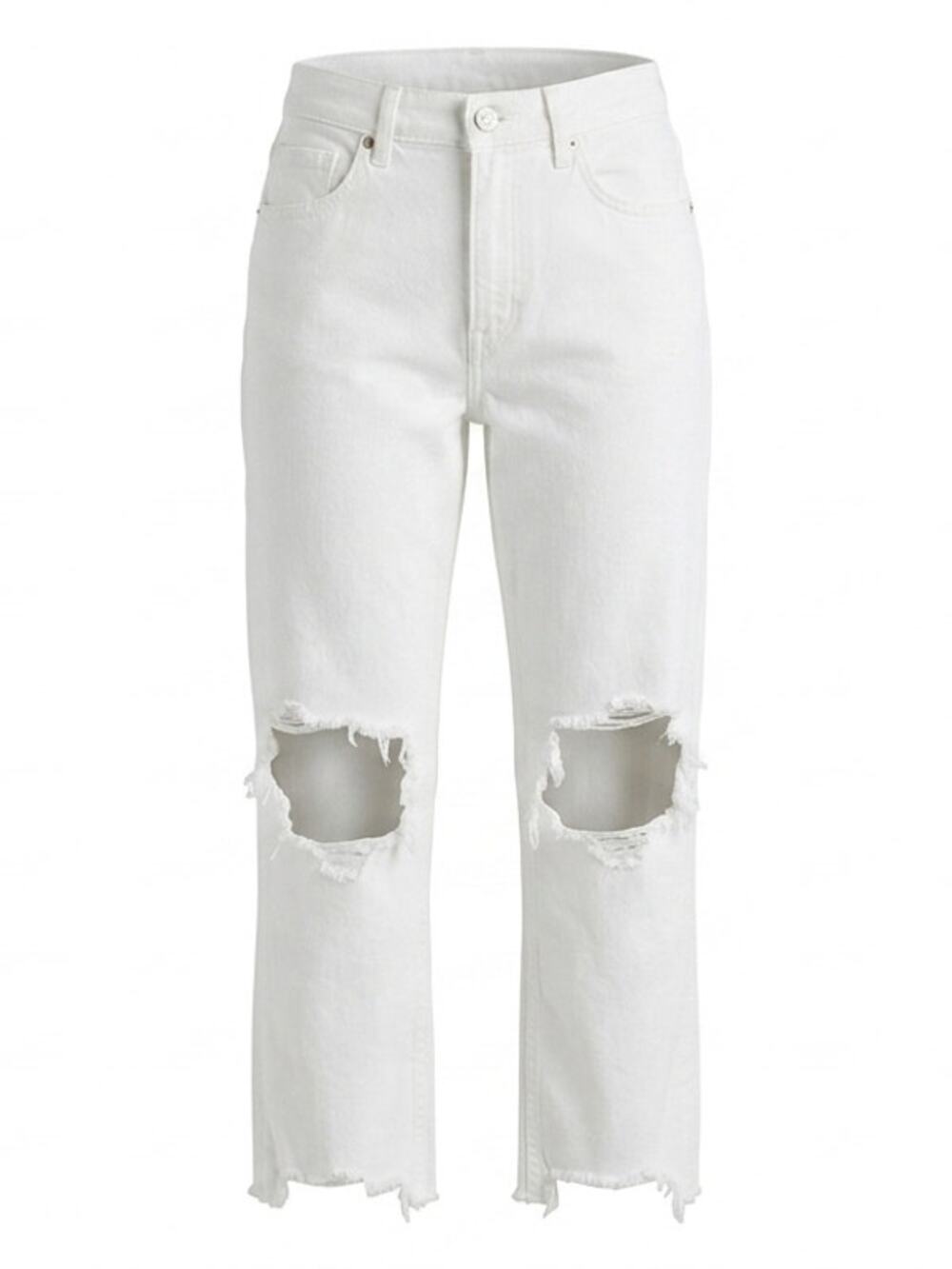 We The Free White Pocket Distressed Raw Hem Straight Women Size 24
